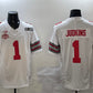 O.State Buckeyes #1 Quinshon Judkins White 2025 CFP Final With National Champions Patch F.U.S.E. Vapor Limited Stitched Football American College Jerseys