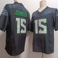 O.Ducks #15 Tez Johnson Black 2024 F.U.S.E. Stitched American College Jerseys