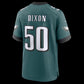 P.Eagles #50 Lance Dixon Midnight Green Team Game Stitched American Football Jerseys