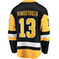 P.Penguins #13 Vinnie Hinostroza Fanatics Home Breakaway Jersey - Black Stitched American Hockey Jerseys