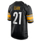 P.Steelers #21 Chuck Clark Black Team Game Stitched American Football Jerseys