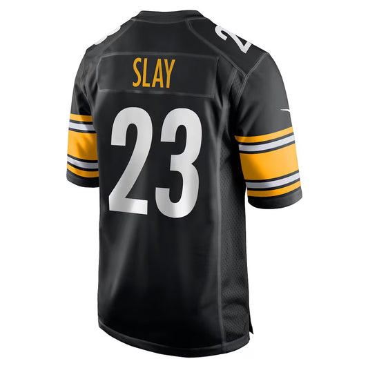P.Steelers #23 Darius Slay Black Team Game Stitched American Football Jerseys