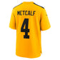 P.Steelers #4 DK Metcalf Gold Alternate 1933 Throwback Game Stitched American Football Jerseys
