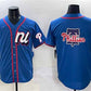 Philadelphia Phillies National League Team Big Logo Blue 2025 All-Star Edition Limited Stitched Baseball Jersey