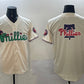 Philadelphia Phillies Team Big Logo Cream Phanatic Limited Stitched Baseball Jersey