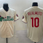 Philadelphia Phillies #10 J.T. Realmuto Cream Phanatic Limited Stitched Baseball Jersey