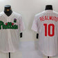 Philadelphia Phillies #10 J.T. Realmuto White Green Cool Base Stitched Baseball Jersey