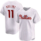 Philadelphia Phillies #11 Jimmy Rollins White Home Limited Stitched Baseball Jerseys