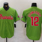Philadelphia Phillies #12 Kyle Schwarber Green With Patch Stitched Cool Base Baseball Jersey
