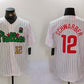 Philadelphia Phillies #12 Kyle Schwarber White Green Cool Base Stitched Baseball Jersey