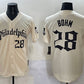 Philadelphia Phillies #28 Alec Bohm Cream Gothic Vapor Limited Stitched Baseball Jersey