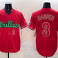 Philadelphia Phillies #3 Bryce Harper Red Phanatic Limited Stitched Baseball Jersey