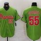 Philadelphia Phillies #55 Ranger Suarez Number Green With Patch Stitched Cool Base Baseball Jersey