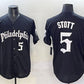 Philadelphia Phillies #5 Bryson Stott Black Gothic Vapor Limited Stitched Baseball Jersey