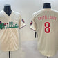Philadelphia Phillies #8 Nick Castellanos Cream Phanatic Limited Stitched Baseball Jersey