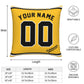 Custom Pittsburgh Pirates Pillow Decorative Throw Pillow Case - Print Personalized Football Team Fans Name & Number Birthday Gift Football Pillows