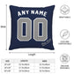Custom New York Yankees Pillow Decorative Throw Pillow Case - Print Personalized Football Team Fans Name & Number Birthday Gift Football Pillows