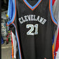 Vintage #21 Cleveland Cavaliers Miles 2002-04 Basketball Jersey Vest Black American Basketball Jersey
