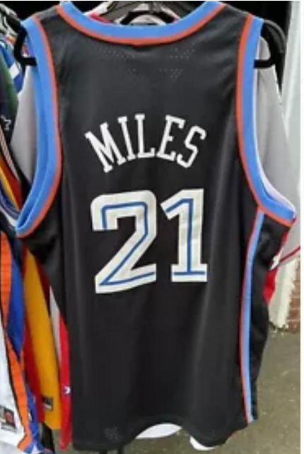 Vintage #21 Cleveland Cavaliers Miles 2002-04 Basketball Jersey Vest Black American Basketball Jersey