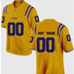 Custom L.Tigers Game Gold Stitched American College Jerseys