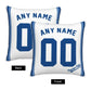 Custom Kansas City Royals Pillow Decorative Throw Pillow Case - Print Personalized Football Team Fans Name & Number Birthday Gift Football Pillows