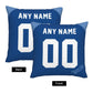 Custom Kansas City Royals Pillow Decorative Throw Pillow Case - Print Personalized Football Team Fans Name & Number Birthday Gift Football Pillows