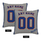 Custom New York Mets Pillow Decorative Throw Pillow Case - Print Personalized Football Team Fans Name & Number Birthday Gift Football Pillows