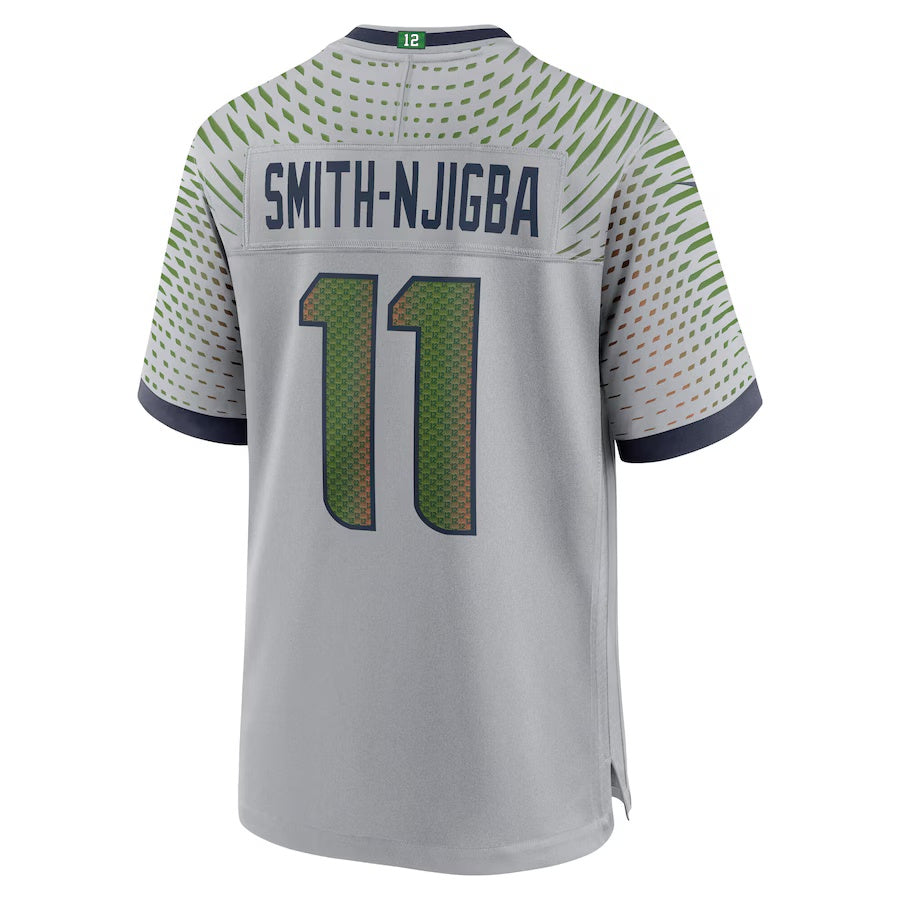 S.Seahawks #11 Jaxon Smith-Njigba 2025 Rivalries Collection Game Jersey - Wolf Gray Stitched American Football Jerseys