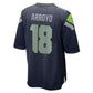 S.Seahawks #18 Elijah Arroyo College Navy Team Game Stitched American Football Jerseys