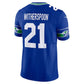 S.Seahawks #21 Devon Witherspoon Royal 50th Season Vapor F.U.S.E. Limited American Football Jerseys