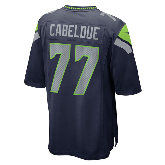 S.Seahawks #77 Bryce Cabeldue College Navy Team Game Stitched American Football Jerseys