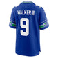 S.Seahawks #9 Kenneth Walker III Royal Alternate 2 50th Season Game Stitched American Football Jerseys