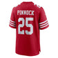 SF.49ers #25 Jason Pinnock Scarlet Team Game Stitched American Football Jerseys