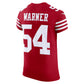 SF.49ers #54 Fred Warner Scarlet Vapor F.U.S.E. Elite Stitched American Football Jerseys