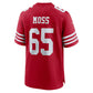 SF.49ers #65 Drew Moss Scarlet Team Game Stitched American Football Jerseys