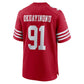 SF.49ers #91 Sam Okuayinonu Scarlet Team Game Stitched American Football Jerseys