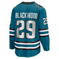 SJ.Sharks #29 Mackenzie Blackwood Fanatics Home Breakaway Jersey - Teal Stitched American Hockey Jerseys