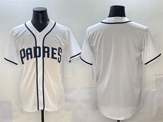 San Diego Padres Blank White Cool Base Stitched Baseball Jersey