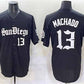 San Diego Padres #13 Manny Machado Black Gothic Edition Vapor Limited Stitched Baseball Jersey