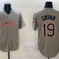 San Diego Padres #19 Tony Gwynn Gray With Patch Cool Base Stitched Baseball Jersey