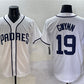 San Diego Padres #19 Tony Gwynn White Cool Base Stitched Baseball Jersey