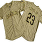 San Diego Padres #23 Fernando Tatis Jr Khaki Pinstripe Limited Stitched  Baseball Jersey