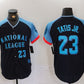 San Diego Padres #23 Fernando Tatis Jr Number Navy 2024 All Star Limited Stitched Baseball Jersey