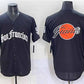 San Francisco Giants Team Big Logo Black 'Gothic Fog Edition' Vapor Premier Limited Stitched Baseball Jersey