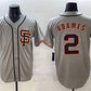 San Francisco Giants #2 Willy Adames Gray Cool Base Stitched Baseball Jersey