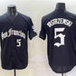 San Francisco Giants #5 Mike Yastrzemski Black 'Gothic Fog Edition' Vapor Premier Limited Stitched Baseball Jersey