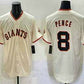 San Francisco Giants #8 Hunter Pence Cream Limited Stitched Baseball Jersey