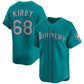 Seattle Mariners #68 George Kirby Aqua Limited Stitched Baseball Jersey