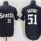 Seattle Mariners #51 Ichiro Suzuki Black 'Deep Sea Gothic Edition' Vapor Premier Limited Stitched Baseball Jersey