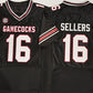 S.Carolina Fighting Gamecocks #16 LaNorris Sellers Black Stitched American College Jerseys